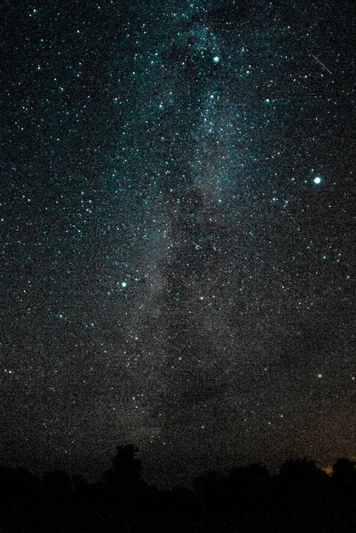 Cielo Nocturno Noche Oscura Cielo Estrellado — Foto de Stock