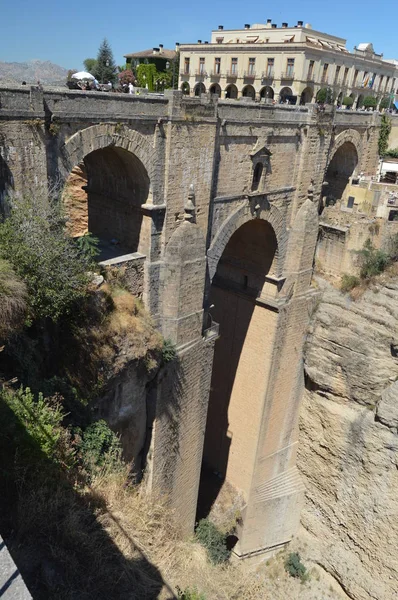 Mooie Nieuwe Brug Van Ronda Toerisme Hostel Gebouwd 18E Eeuw — Stockfoto