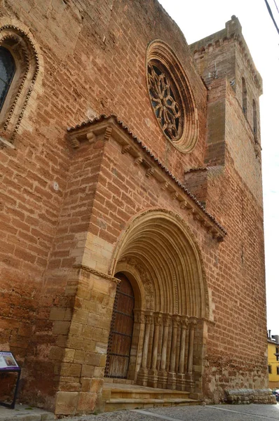 Deur Van Kerk Van Salvador Cifuentes Architectuur Religie Reizen Maart — Stockfoto