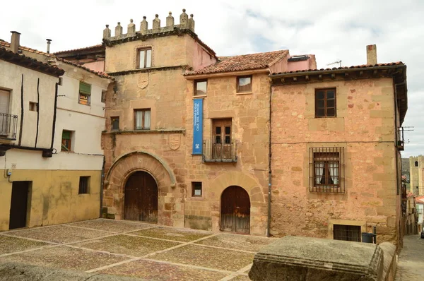 Universidad Alcalá Situada Casa Del Doncel Siguenza Village Arquitectura Viajes —  Fotos de Stock