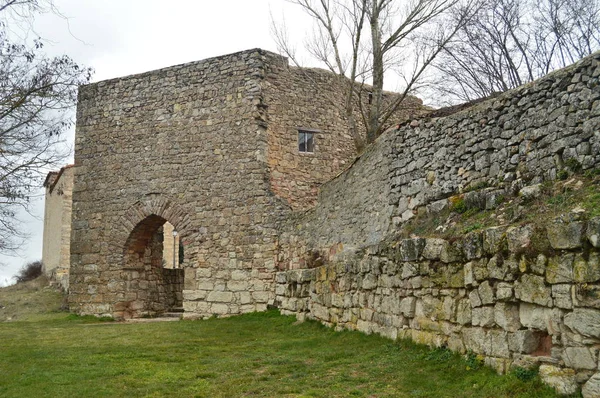 Medinaceli Köy Içinde Erişim Kapıda Geldi Duvarların Üzerinden Güzel Bir — Stok fotoğraf