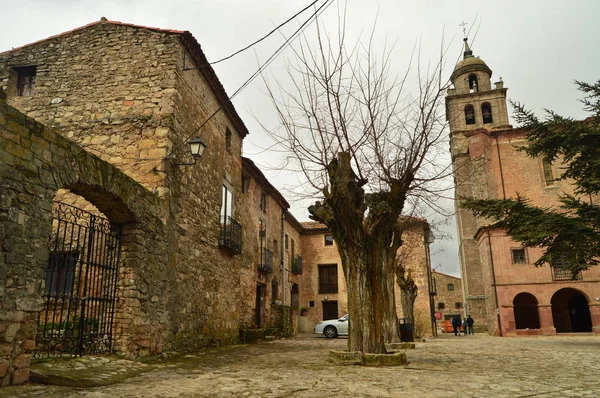 Magnificent Main Facade Collegiate Church Medinaceli Марта 2016 Года История — стоковое фото