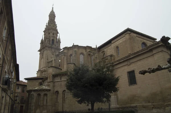 Schöne Kathedrale Von Santo Domingo Calzada Architektur Reisen Geschichte Dezember — Stockfoto