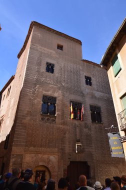 Güzel Medival bina Segovia bir tutmak biter. Mimarlık tarihi seyahat. 18 Haziran 2018. Segovia Castilla-Leon İspanya.