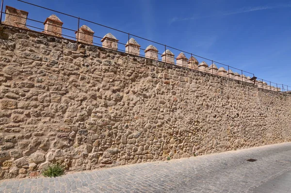 Schöne Mauern Der Ummauerten Stadt Segovia Architekturgeschichte Reisen Juni 2018 — Stockfoto