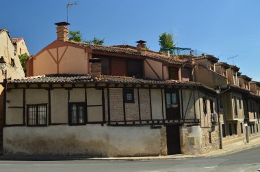 Segovia güzel Ortaçağ tipik ev. Mimari, seyahat, geçmiş. 18 Haziran 2018. Segovia Castilla Leon İspanya.
