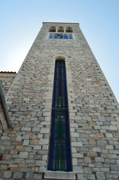 Église Orthodoxe Konstantinos Avec Son Joli Clocher Architecture Histoire Voyage — Photo