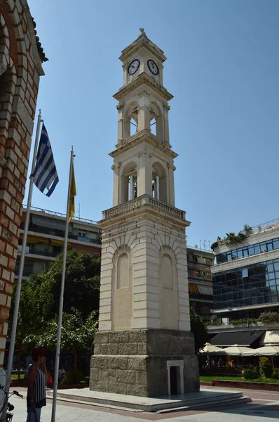 鐘楼は 正統派教会のサン ニコラスを附属書します 建築の歴史 Travel 2018年 ボロス マグネシア ギリシャ — ストック写真