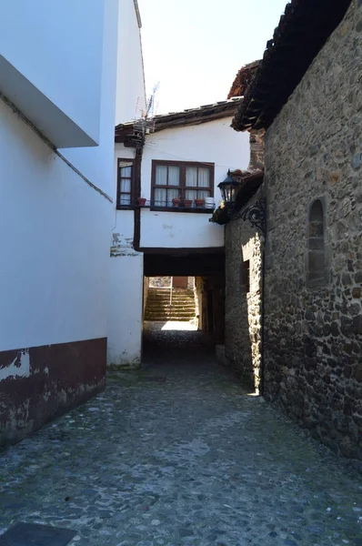 Pintorescas Calles Estrechas Potes Village Naturaleza Arquitectura Historia Viajes Julio —  Fotos de Stock