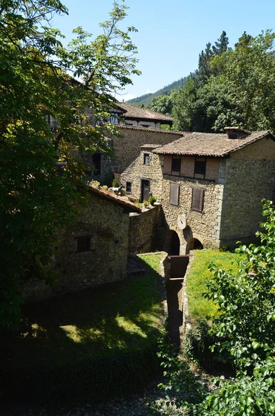 Hermoso Molino Agua Potes Village Naturaleza Arquitectura Historia Viajes Julio —  Fotos de Stock