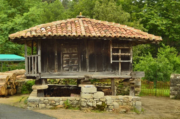 Horreos Asturiani Sul Camin Encantau Route Nel Consiglio Llanes Natura — Foto Stock