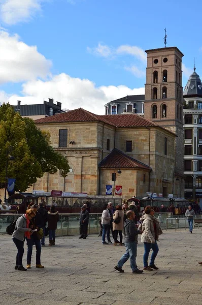 Belangrijkste Gevel Van Kerk Van San Marcelo Leon Architectuur Reizen — Stockfoto