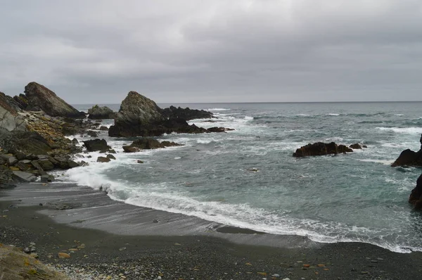 Tiro Praia Los Quebrantos Dia Chuva Julho 2015 Paisagens Natureza — Fotografia de Stock