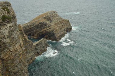 Güzel Cliffs At Cabo De Vidio kümesi. 30 Temmuz 2015. Manzara, Doğa, seyahat. Cudillero, Asturias, İspanya.
