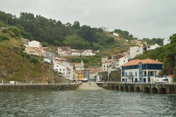 Entrance Cudillero Port July 2015 Travel Nature Vacation Cudillero Asturias — Stock Photo, Image