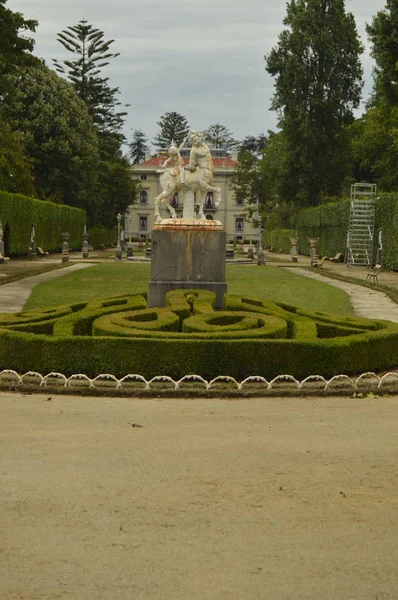 Krásné Zahrady Selgas Paláce Městě Cudillero Července 2015 Cestování Příroda — Stock fotografie