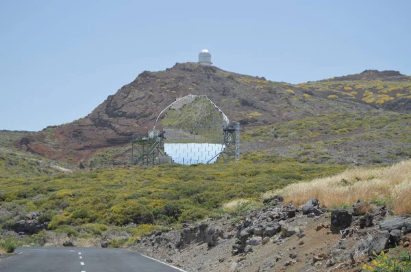 Roque De Los Muchachos Gözlemevi Caldera De Taburiente Milli Parkı'nın sayısı. Seyahat, Doğa, tatil, Geology.11 Temmuz 2015. Isla De La Palma Kanarya Adaları İspanya.