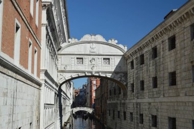 Güzel Bridge Of Sighs Venedik. Seyahat, tatil, mimari. 27 Mart 2015. Venedik, bölge Veneto, İtalya.