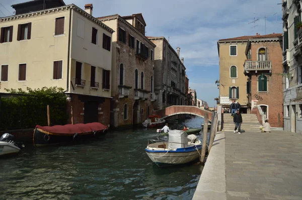 Most Fondamenta Misericordia Wenecji Podróż Wakacje Architektura Marzec 2015 Regionie — Zdjęcie stockowe