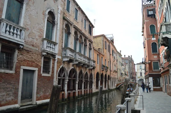Picturesque Venetian Style Buildings Fondamenta San Felice Venice Travel Holidays — Stock Photo, Image