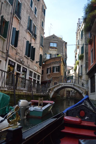 Beautiful Landscape Strolling Gondola Venice Travel Holidays Architecture March 2015 — Stock Photo, Image