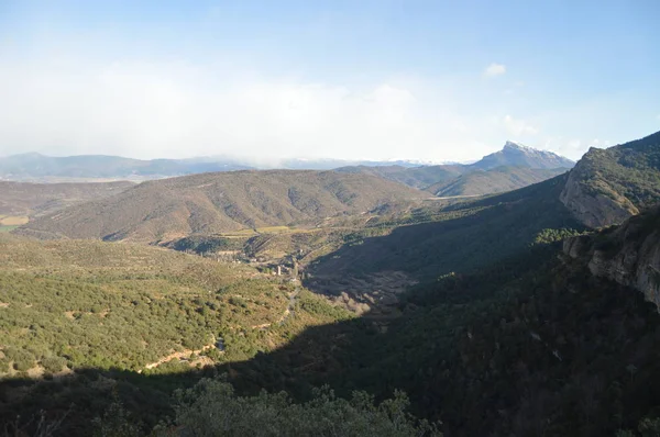 Maravilhosas Vistas Montanha San Juan Pain Valley Mosteiro Real San — Fotografia de Stock