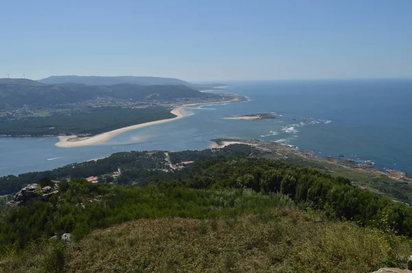 Views Minho River Forest House Portuguese Village Caminha Castro Santa — Stock Photo, Image