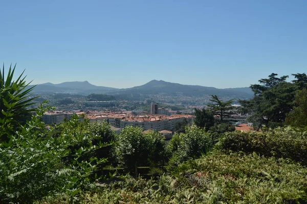 Vue Sur Ville Vigo Depuis Monte Del Castro Nature Architecture — Photo