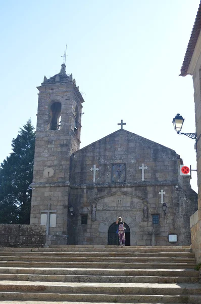 Hoofdgevel Van Het San Francisco Klooster Cambados Natuur Architectuur Geschiedenis — Stockfoto