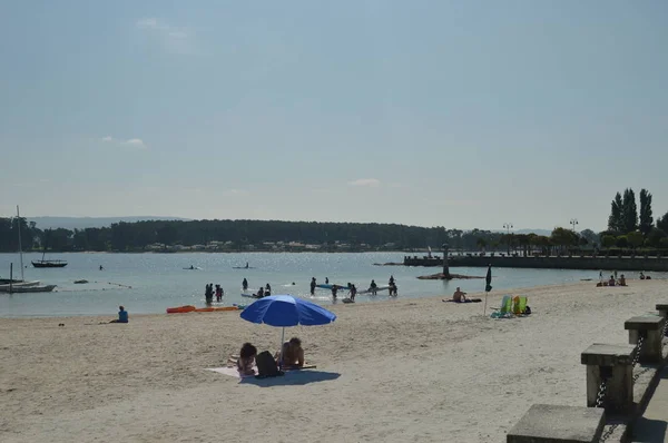 Mooi Zonnig Strand Het Bos Natuur Architectuur Geschiedenis Reizen Augustus — Stockfoto