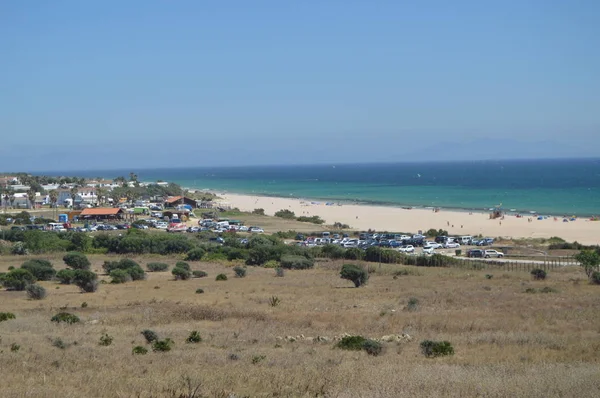 Csak Virgin Beach Hihetetlenül Tartósított Ibériai Félsziget Beach Bologna Tarifa — Stock Fotó