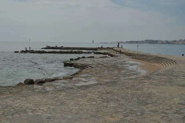 April 2014 Estoril Cascais Sintra Lissabon Portugal Fiskeområde Nära Stranden — Stockfoto