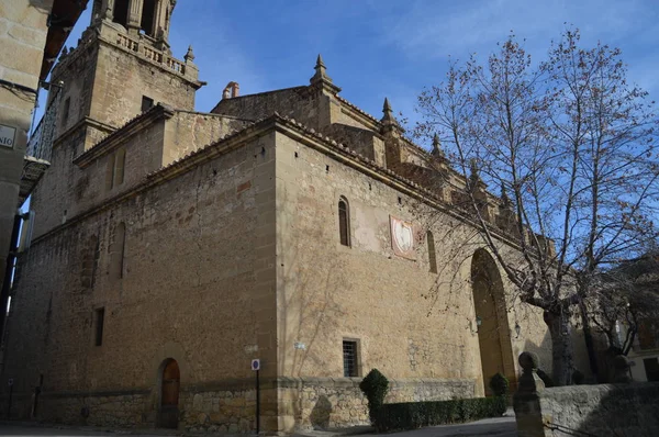 Aralık 2013 Rubielos Mora Teruel Aragon Spanya Güneş Meydanı Nda — Stok fotoğraf