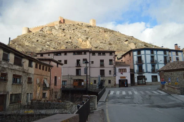 Dezember 2013 Albarracin Teruel Aragon Spanien Mittelalterliche Villa Albarracin Mit — Stockfoto