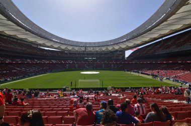 17 Mart 2019. Kadın Futbolu. Atletico De Madrid karşı Futbol Kulübü Barcelona. Bir stadyumiçin bir kadın sıcağı için halkın dünya rekoru tarihsel yardım. İspanya. Avrupa. Iberdrola Ligi Kadın.