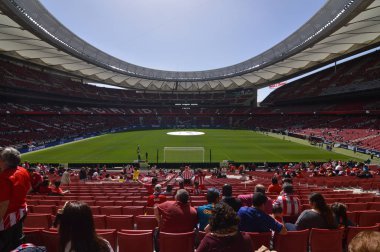 17 Mart 2019. Kadın Futbolu. Atletico De Madrid karşı Futbol Kulübü Barcelona. Bir stadyumiçin bir kadın sıcağı için halkın dünya rekoru tarihsel yardım. İspanya. Avrupa. Iberdrola Ligi Kadın.