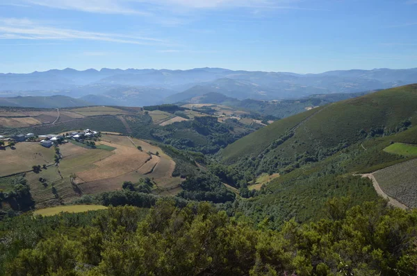 Coto Village Dans Les Montagnes Galice Pleine Vallées Forêts Pins — Photo