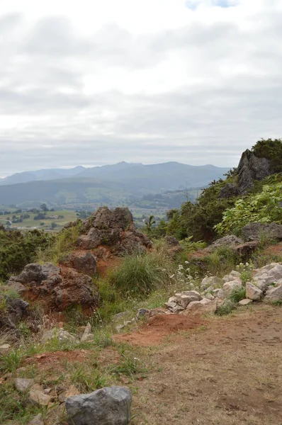 Magnifique Site Géologique Minéral Dans Parc Naturel Cabarceno Ancienne Mine — Photo