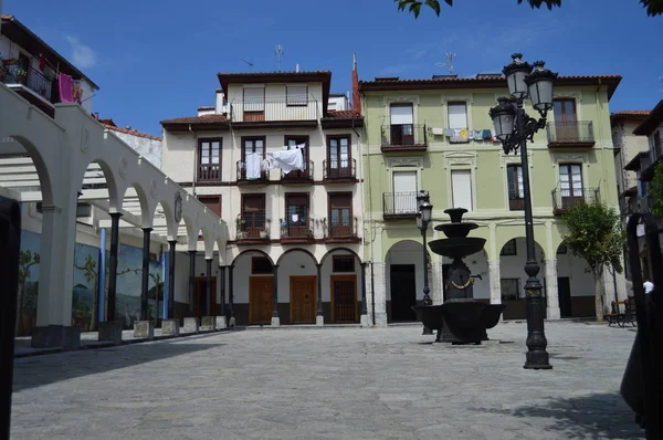 Het Plein Marques Albaida Bestaat Uit Prachtige Gebouwen Uit 19E — Stockfoto