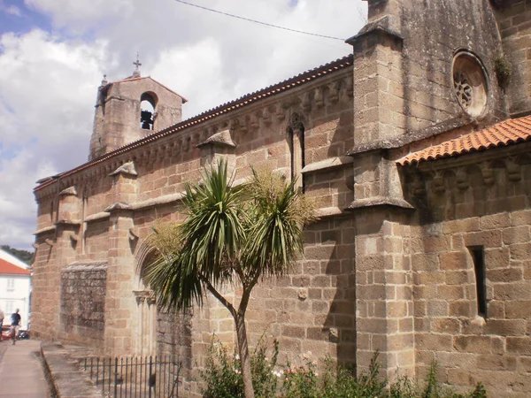 Zijgevel Van Kerk Van San Francisco Betanzos Augustus 2012 Betanzos — Stockfoto