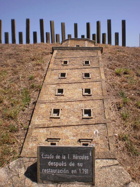 Esculturas Suelo Restauración Del Fantástico Faro Romano Del Siglo Mundo — Foto de Stock