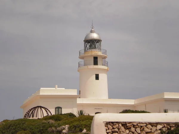 Den Underbara Fyren Cavalleria Mercadal Menorca Juli 2012 Mahon Menorca — Stockfoto