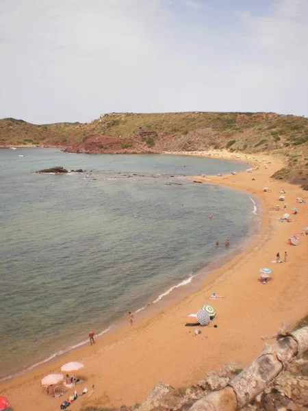 Wunderschönen Wilden Strand Von Cavalleria Mercadal Auf Der Insel Menorca — Stockfoto