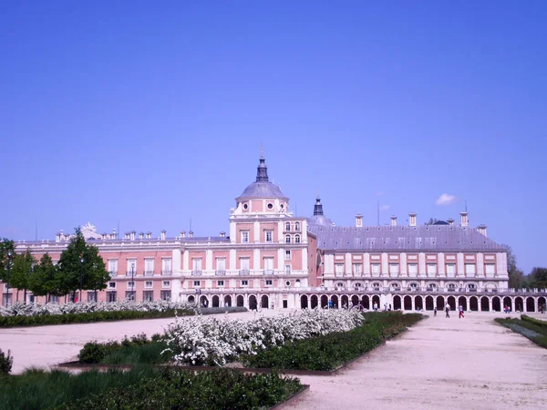 Main facade of the Palace of Aranjuez. April 25, 2010. Madrid, S — Stock Photo, Image