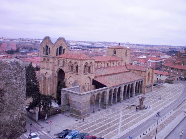 Wonderful Photo Of The Basilica Of San Vicente From The Walls In — Stock Photo, Image