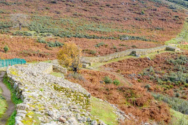 Dated Walls In The Iron Age Dated In The Third Century BC In The Castro Veton De El Freillo. December 15, 2018. El Raso Avila Castilla Leon Spain Europe. Travel Tourism Street Photography.