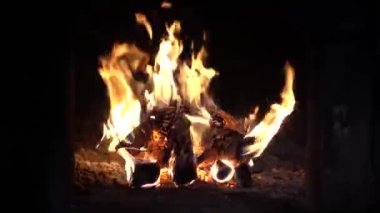 bir şömine ateş, fırında ateş