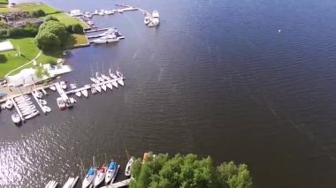 Yaht Club yukarıda quadcopter tarafından filme