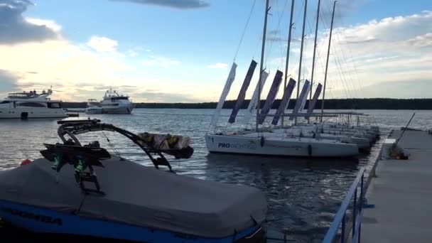 Yacht Quai Quai Yachts Vent Voile — Video