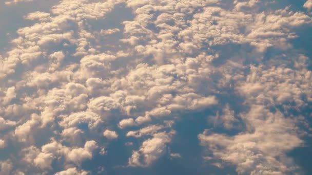 Fundo céu azul com nuvens — Vídeo de Stock